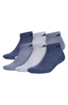Adidas Originals Men's 6-pk.athletic Cushioned Low-cut Socks In Indigo Blue/grey/navy