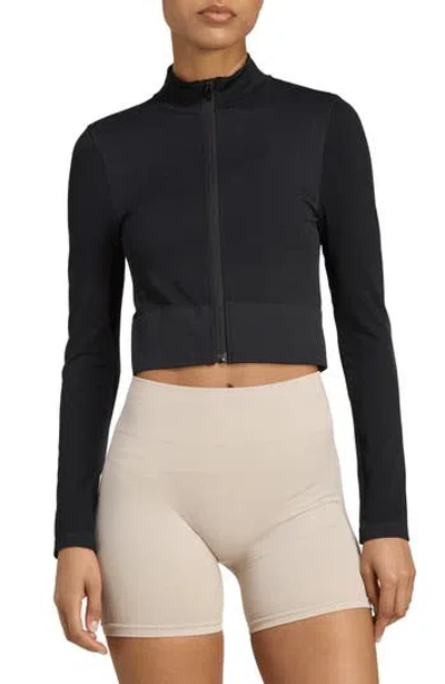 Adidas Originals Adidas Climacool Full-zip Knit Jacket In Black