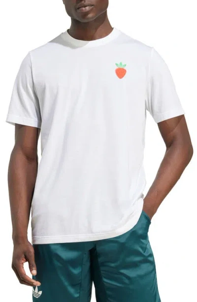 Adidas Originals Adidas Climacool Tennis Graphic T-shirt In White
