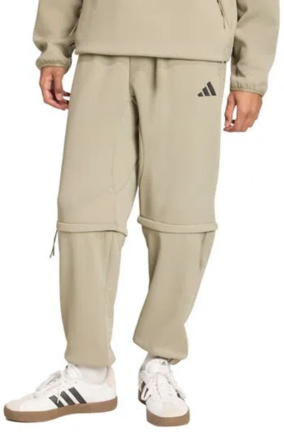 Adidas Originals Adidas Climawarm Double Knit Sweatpants In Neutral