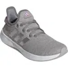 Adidas Originals Adidas Cloadfoam Pure Running Shoe In Grey/silver Met./lilac