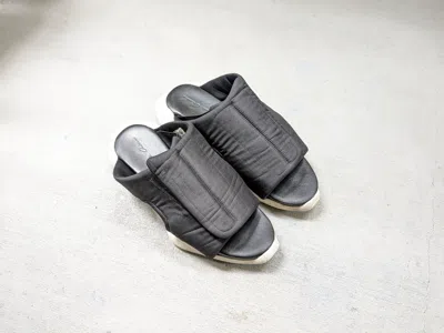 Pre-owned Adidas Originals Adidas Clog Sandals 10 Black White Aq2822 In White/black