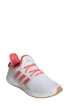 Adidas Originals Adidas Cloudfoam Pure Running Shoe In White/preloved Scarlet/grey