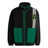 Adidas Originals Adidas Clover Imitation Sherpa Warm Casual Stand Collar Jacket 'black'