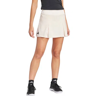 Adidas Originals Adidas Club Tennis Pleat Skirt In Putty Mauve