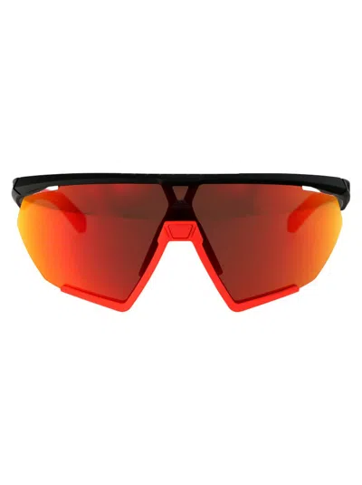 Adidas Originals Adidas Cmpt Aero Li Shield Frame Sunglasses In Black