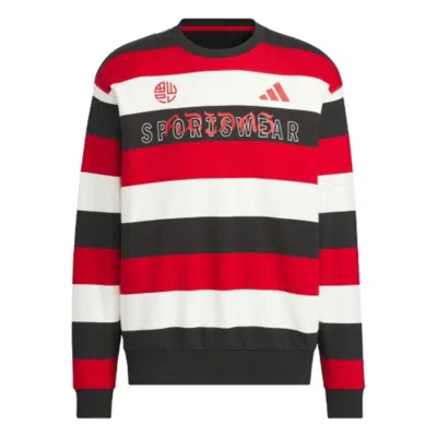 Adidas Originals Adidas Cny Stripe Sweatshirt 'red White Black'