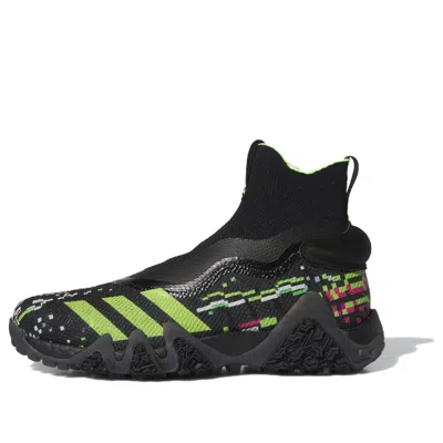Adidas Originals Adidas Codechaos Laceless Primeknit Boost 'black Lucid Lemon' In Multi