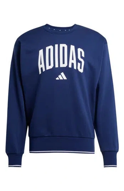 Adidas Originals Adidas Collegiate Sweatshirt In Blue