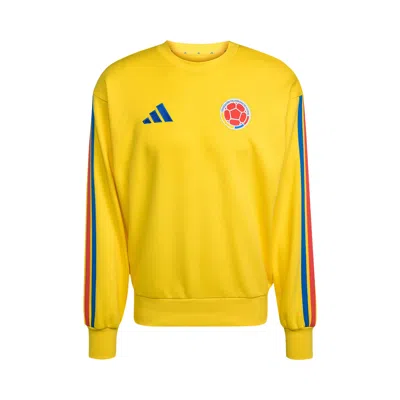 Pre-owned Adidas Originals Adidas Colombia Dna Crew Sweat 'impact Yellow' | Men's Size Xl