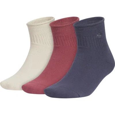 Adidas Originals Adidas Comfort Cushioned 3-pack High Quarter Socks In Multi