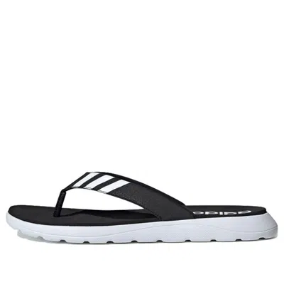 Adidas Originals Mens Adidas Comfort Flip-flops In Black/white/black