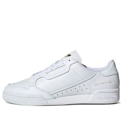 Adidas Originals Adidas Continental 80 'gold Metallic' In White