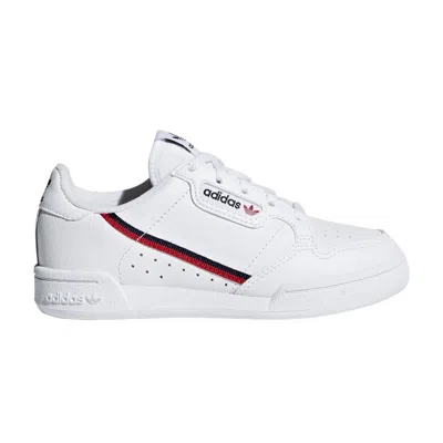 Pre-owned Adidas Originals Adidas Continental 80 J 'white Navy Scarlet' | Kid's Size 13.5