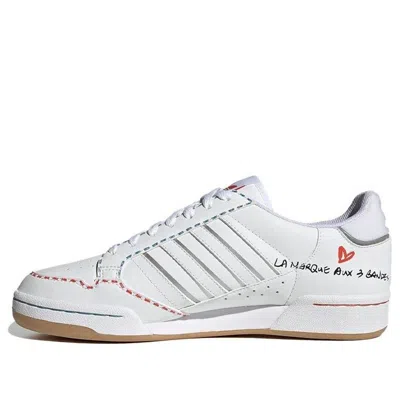 Adidas Originals Adidas Continental 80 Stripes 'embroidered Flower' In White