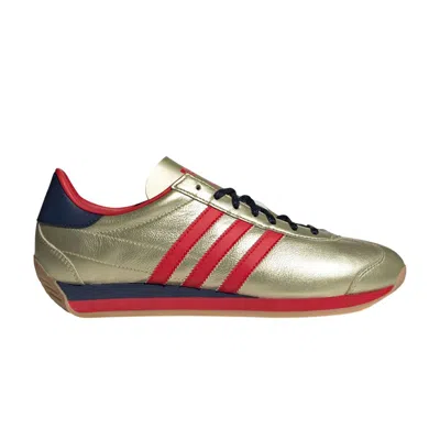 Pre-owned Adidas Originals Adidas Country Og 'gold Metallic Scarlet' | Men's Size 7