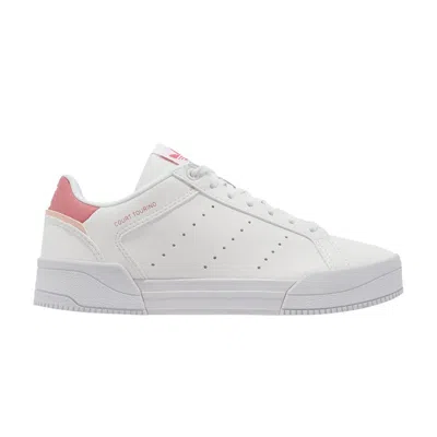 Pre-owned Adidas Originals Adidas Court Tourino J 'white Hazy Rose' | Kid's Size 4.5