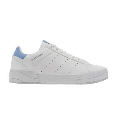 Pre-owned Adidas Originals Adidas Court Tourino J 'white Light Blue' | Kid's Size 5