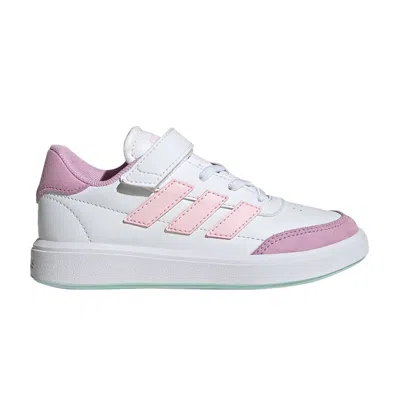 Pre-owned Adidas Originals Adidas Courtblock C 'clear Pink Bliss Lilac' | White | Kid's Size 3