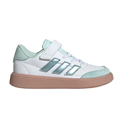 Pre-owned Adidas Originals Adidas Courtblock C 'halo Mint' | White | Kid's Size 11
