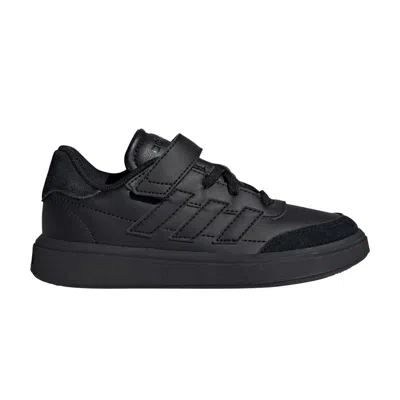 Pre-owned Adidas Originals Adidas Courtblock C 'triple Black' | Kid's Size 11.5