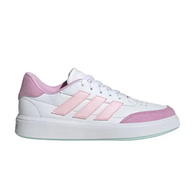 Pre-owned Adidas Originals Adidas Courtblock J 'clear Pink Bliss Lilac' | White | Kid's Size 4.5