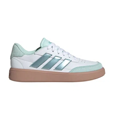 Pre-owned Adidas Originals Adidas Courtblock J 'halo Mint' | White | Kid's Size 4.5