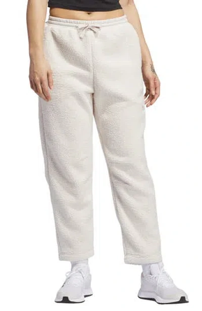 Adidas Originals Adidas Coze High Pile Fleece Sweatpants In Alumina