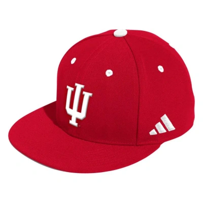 Adidas Originals Adidas Crimson Indiana Hoosiers On-field Baseball Fitted Hat