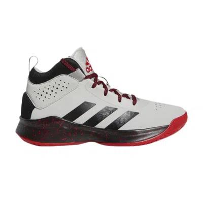 Pre-owned Adidas Originals Adidas Cross 'em Up 5 J Wide 'grey Scarlet' | Kid's Size 4 In Gray