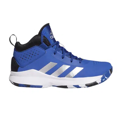 Pre-owned Adidas Originals Adidas Cross 'em Up 5 J Wide 'royal Blue' | Kid's Size 10.5