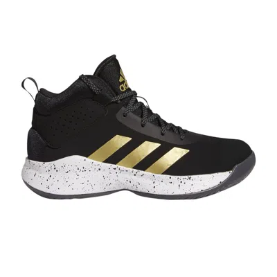 Pre-owned Adidas Originals Adidas Cross 'em Up 5 Wide J 'black Gold Metallic' | Kid's Size 11.5