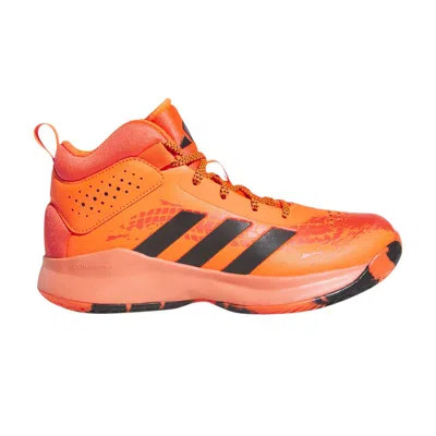 Pre-owned Adidas Originals Adidas Cross 'em Up 5 Wide J 'solar Red Black' | Kid's Size 4