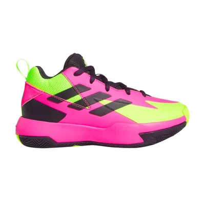 Pre-owned Adidas Originals Adidas Cross 'em Up Select Mid K 'lucid Pink Lemon' | Kid's Size 11