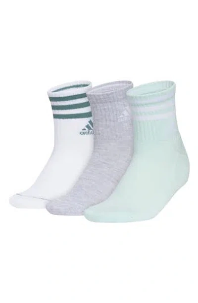 Adidas Originals Adidas Cushioned 3-pack High Quarter Socks In Multi
