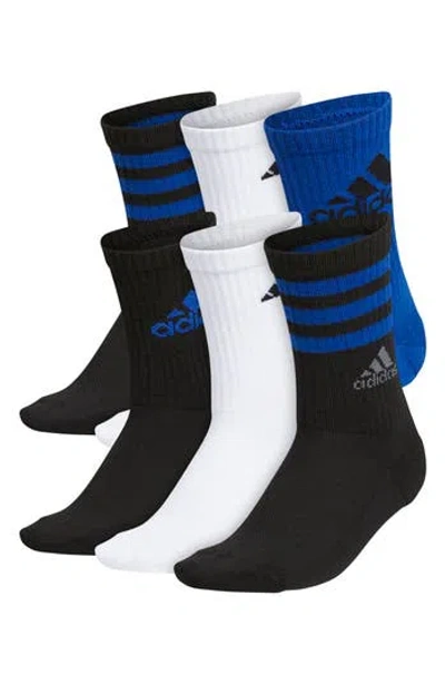 Adidas Originals Adidas Cushioned Crew Socks In Team Royal Blue/white/black