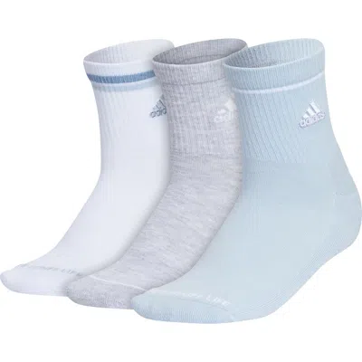 Adidas Originals Adidas Cushioned Sport 2.0 3-pack High Quarter Socks In Multi