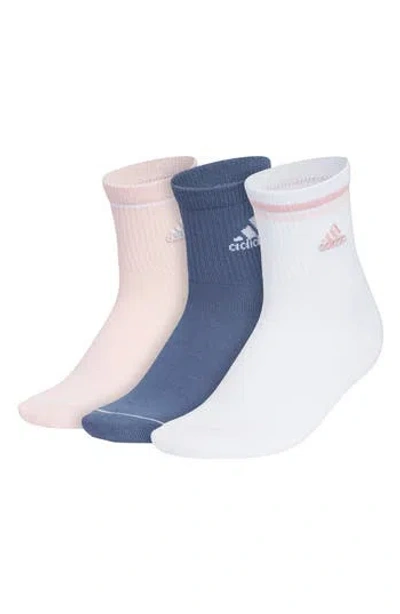 Adidas Originals Adidas Cushioned Sport 2.0 3-pack High Quarter Socks In White