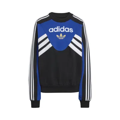 Pre-owned Adidas Originals Adidas Cutline Crew Sweatshirt 'royal Blue/black' | Women's Size Xs