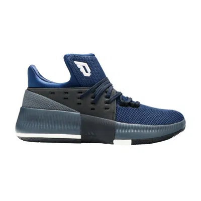 Pre-owned Adidas Originals Adidas D Lillard 3 J 'utility Black Mystery Blue' | Kid's Size 7