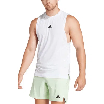 Adidas Originals Adidas D4t Aeroready Training Tank In White