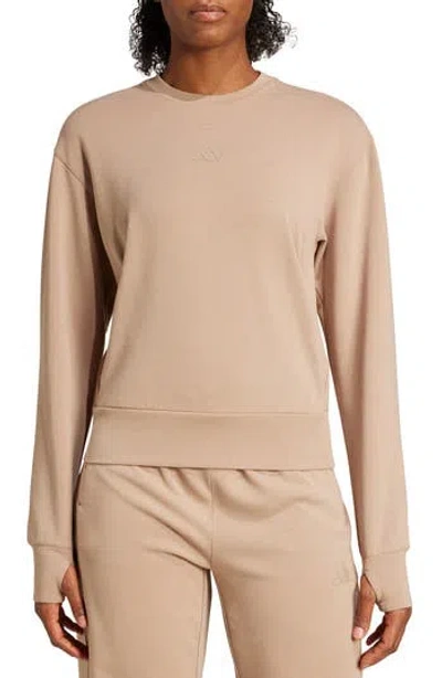 Adidas Originals Adidas D4t Crewneck Sweatshirt In Nude