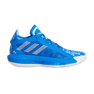 Pre-owned Adidas Originals Adidas Dame 6 J 'glow Blue' | Kid's Size 6