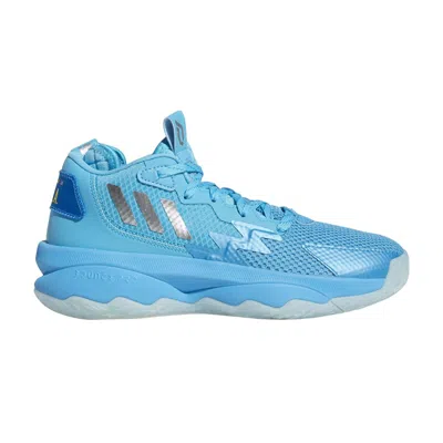 Pre-owned Adidas Originals Adidas Dame 8 J 'young Dolla' | Blue | Kid's Size 7
