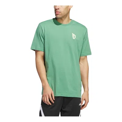 Adidas Originals Adidas Damian Lillard Foundation T-shirt Asia Sizing 'green'
