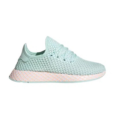 Pre-owned Adidas Originals Adidas Deerupt Runner J 'ice Mint Orange' | Green | Kid's Size 6