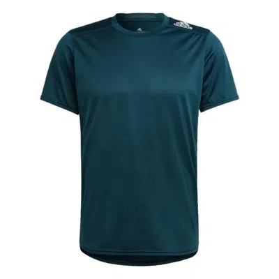 Adidas Originals Adidas Designed 4 Running T-shirt 'teal' In Blue
