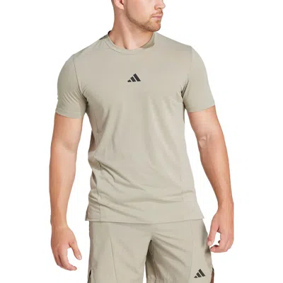 Adidas Originals Adidas Designed 4 Training Aeroready Workout T-shirt In Silver Pebble