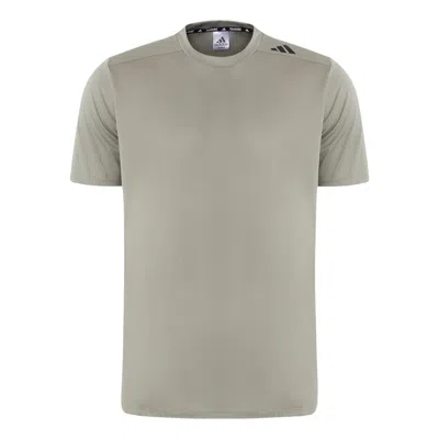 Adidas Originals Adidas Designed 4 Training Heat.rdy Hiit T-shirt 'silver Green' In Gray