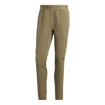 Adidas Originals Adidas Designed For Training Cordura Workout Pants 'olive Green' In Brown